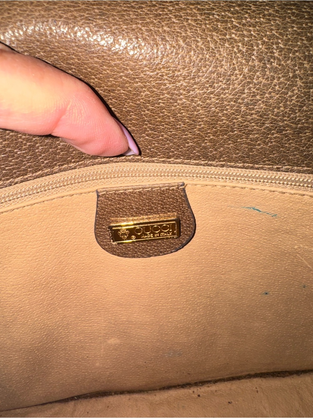 Gucci VINTAGE GG Supreme Canvas Crossbody w/ Web Stripe Good Preloved Condition - Picture 11 of 15